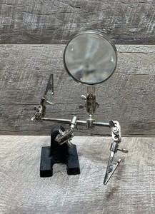 Helping Hand Holder, Magnifying Glass, Alligator Clip Hobby and Jewelry Tool
