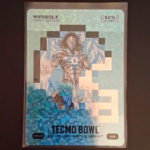 Tecmo Bowl Bo Jackson Battle Arena Myracle First Ed ICE HT22 125 Power Card