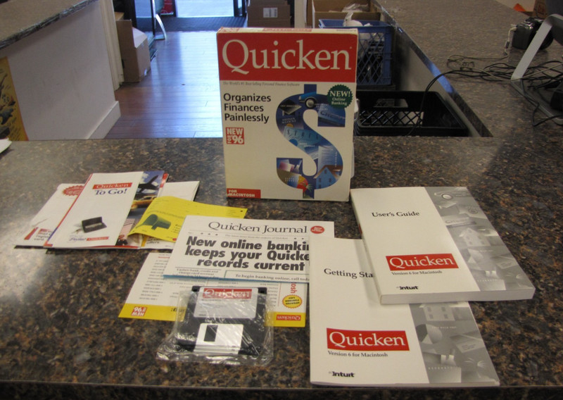Vintage Quicken New for 96 Version 6 for Macintosh Software & Manual W/Box