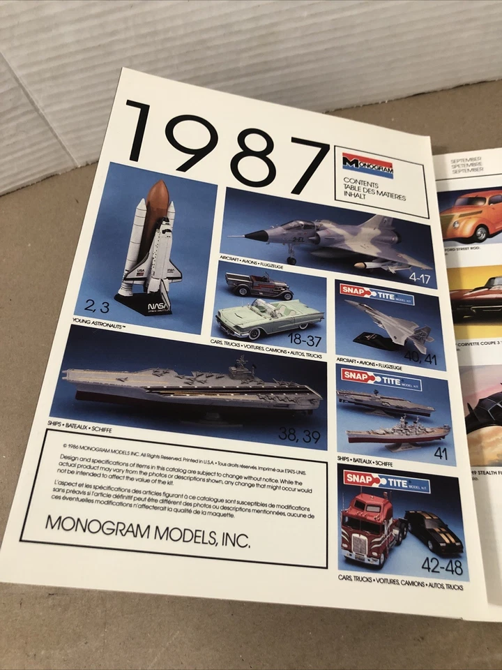 Kit Modelo Vintage Monograma 1987 Catálogo/Rambo Combat Chopper Foto 3 de 4