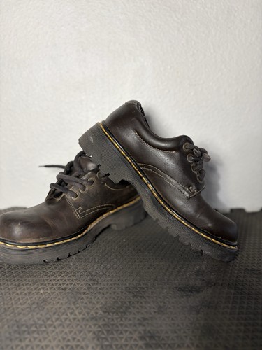 Dr. Martens Brown Leather Platform Oxford Chunky Shoe Size 7 Mens 9369