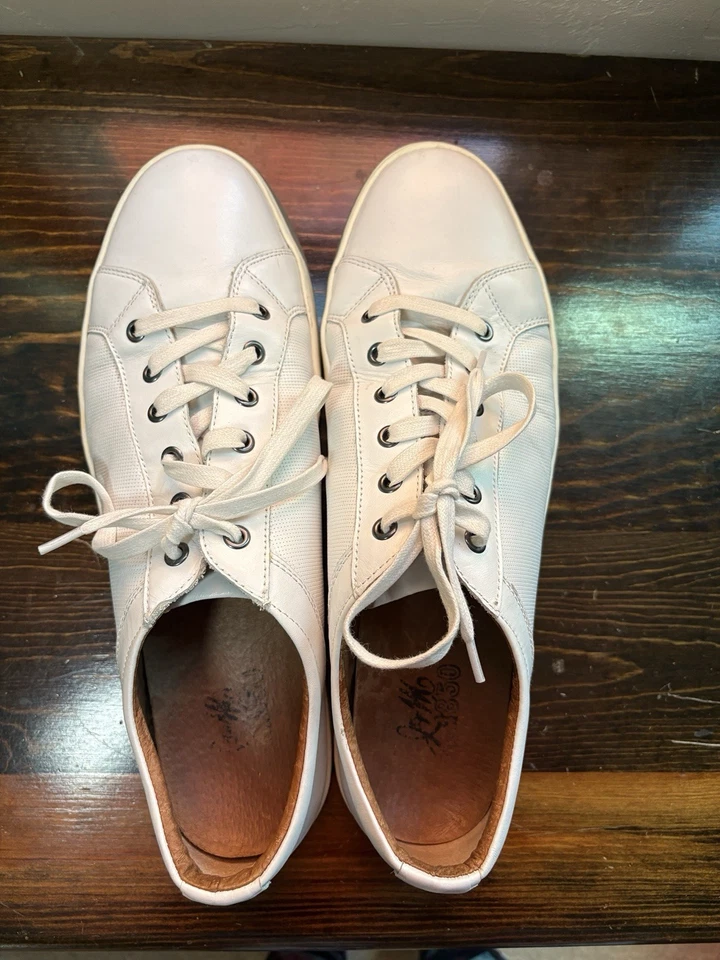 Johnston & Murphy J&M 1850 White Cream Leather Shoes Men's 12 M K 17 27-1078 - Image 3 of 4