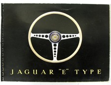 JAGUAR E-Type Series 1 Car Sales Brochure c1962 GT Open Two Seater + Fixed Head
