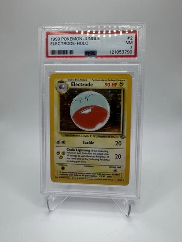 Pokémon Jungle Electrode Holo Rare 2/64 PSA 7 Unlimited 1999 English