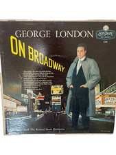 George London signed LP "On Broadway" 1961 Autograph Opera Baritone