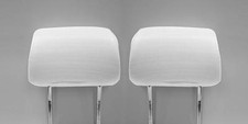 Zwei Kopfstützen Autositz Kopfstützenbezüge für BMW Weiss Ovp Neu