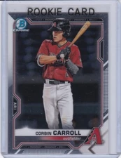 CORBIN CARROLL ROOKIE CARD 2021 Bowman Chrome ARIZONA DIAMONDBACKS BASEBALL RC