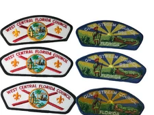 Lot of Florida Councils 1/2 Dozen BSA CSPs Mint CSP Patches (BHP1712)