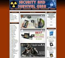 SECURITY AND SURVIVAL GEAR STORE WEBSITE BUSINESS FOR SALE