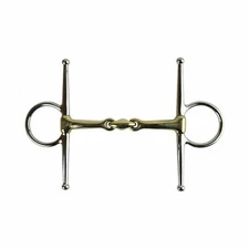 AK Full Cheek Horse Riding Bit with Double Jointed Lozenge in German Silver