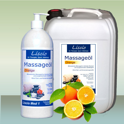 Liscio Med 1  Aroma-Massageöl Orange 1 bis 10 Liter                          