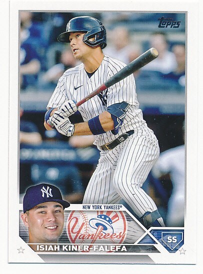 ISIAH KINER-FALEFA 2023 TOPPS #162 NEW YORK YANKEES MINT | eBay