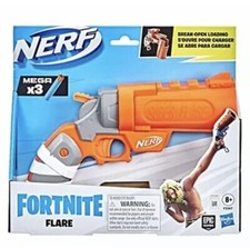 NERF Fortnite Flare Dart Blaster, Break-Open Loading, Includes 3 Mega Darts