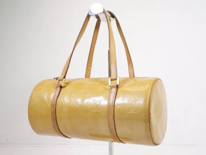 Louis Vuitton Vernis Beige Bedford Barrel Hand Bag