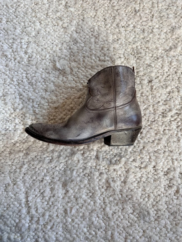 Golden Goose Original Botas de Cuero Dorado Botines Metálicos Dorados Talla 37 Foto 2 de 4