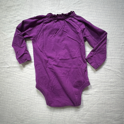 Vestido vaquero OshKosh B’Gosh bebé con volantes púrpura 12 meses - Imagen 10 de 15