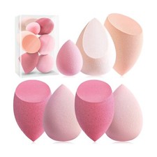 Makeup Sponge Set Foonbe Blender Sponges 7 Pcs for Liquid, Cream, and Powder,...