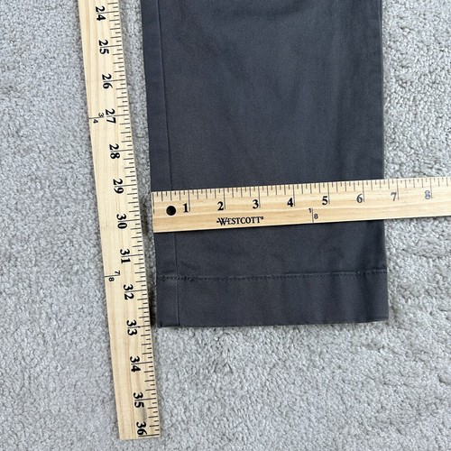 Pantalone J Crew Uomo 33x33 Grigio 484 Slim Flex Elasticizzato Chino Business Tag 32x34 - Foto 15 di 15