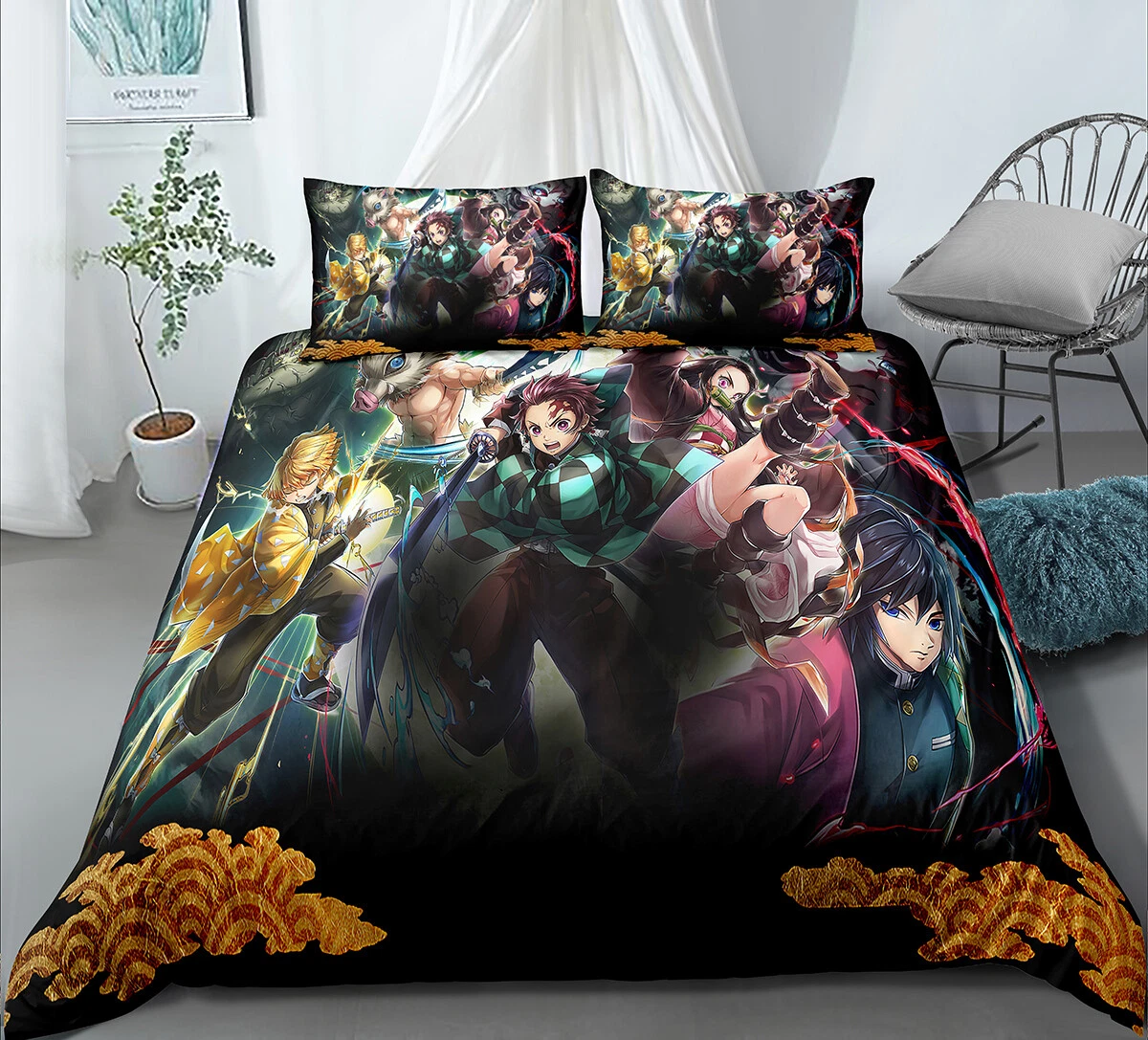 demon Bedding Set, Gift for Friends