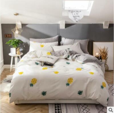 3D Pineapple ZHUA4440 Bed Pillowcases Quilt Duvet Cover Set Queen King Zoe
