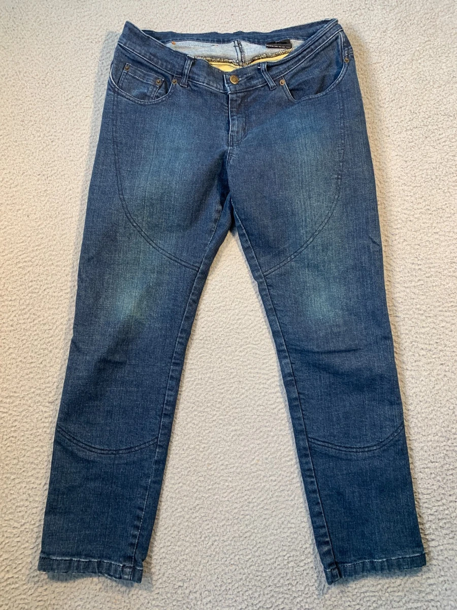AGV Sport Made with Kevlar Jeans Womens 8 Short Medium Wash