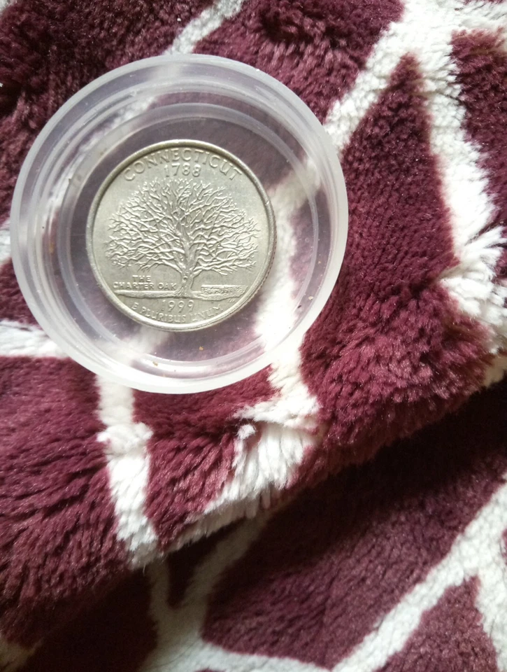 1999 Connecticut U.S State Coin Struck On A Sacagawea Planchette, Extremely Rare - Image 4 of 4