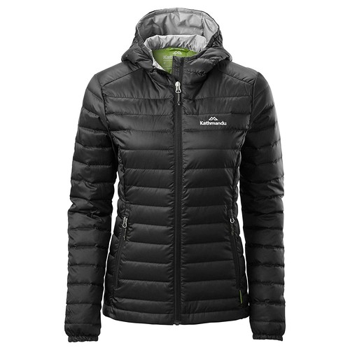 Kathmandu Heli Hooded Lightweight Down Jacket - Women's Black 10 - Picture 1 of 4