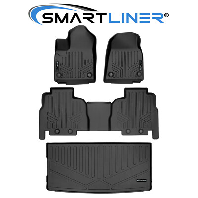 SMARTLINER Floor Mats 2 Row Cargo Trunk Liner TPE 2022-2025 Jeep Grand Wagoneer