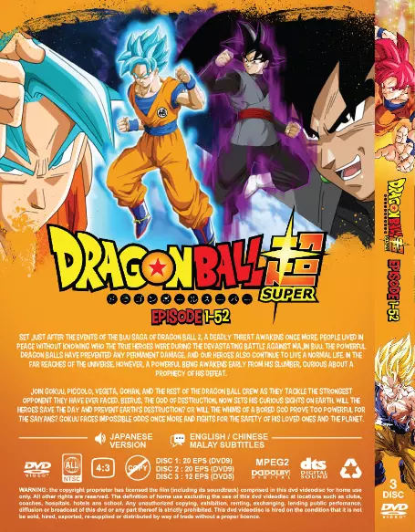 Dragon Ball Super (Episode 1-52) English Subbed. Japanese Version