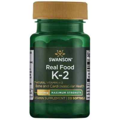 Swanson Maximum Strength Vitamin K2 (30 Softgels, 200mcg Each) exp 07/26-save$$