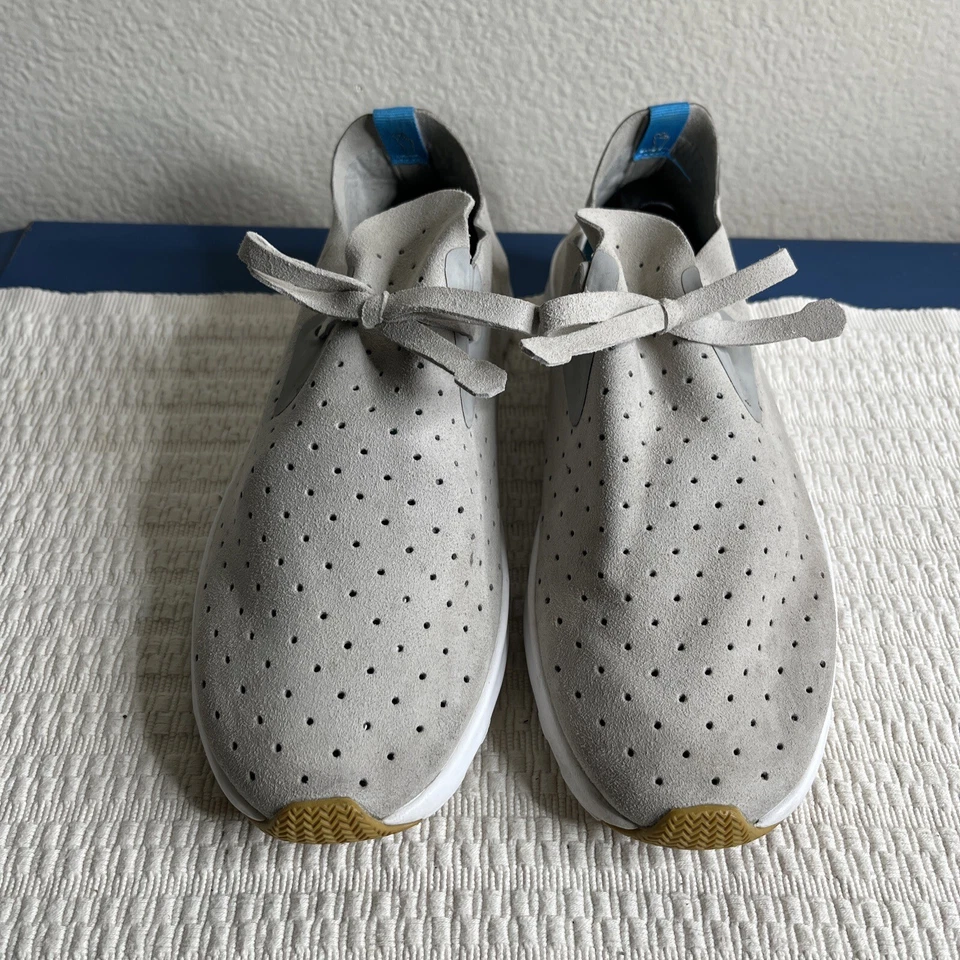 Native Apollo Moc Sneakers Gray Synthetic Perforated Slip On Shoes W 9.5 M 7.5 - Image 4 of 4