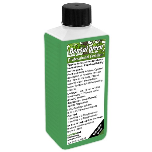 Bonsai Green Feed Liquid Fertilizer NPK for conifer and deciduous