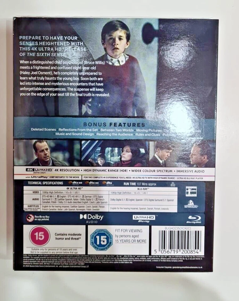 4K UHD BLU-RAY THE SIXTH SENSE BRAND NEW SEALED UK STOCK - Image 2 of 2