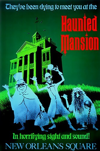 Disneyland Haunted Mansion Attraction Poster Print | eBay