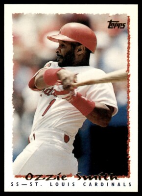 Casquette Mitchell & Ness + Patch Signature Topps 2025 - St. Louis Cardinals Ozzie Smith - Rouge - Neuf