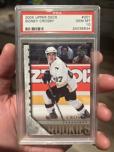 2005 Upper Deck Young Guns Sidney Crosby Rookie RC #201 PSA 10