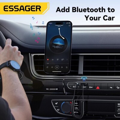 Essager USB Bluetooth Aux Adapter Dongle USB To 3.5mm Jack Audio Wireless Handsf