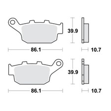 Brake Pads STD TRW LUCAS 787.09.75 For Yamaha 600 XJ 6 Diversion F 2010-201