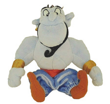CE Walt Disney Genie Aladdin Plush Soft Toy 6" Small Stuffed Figure Blue Sitting