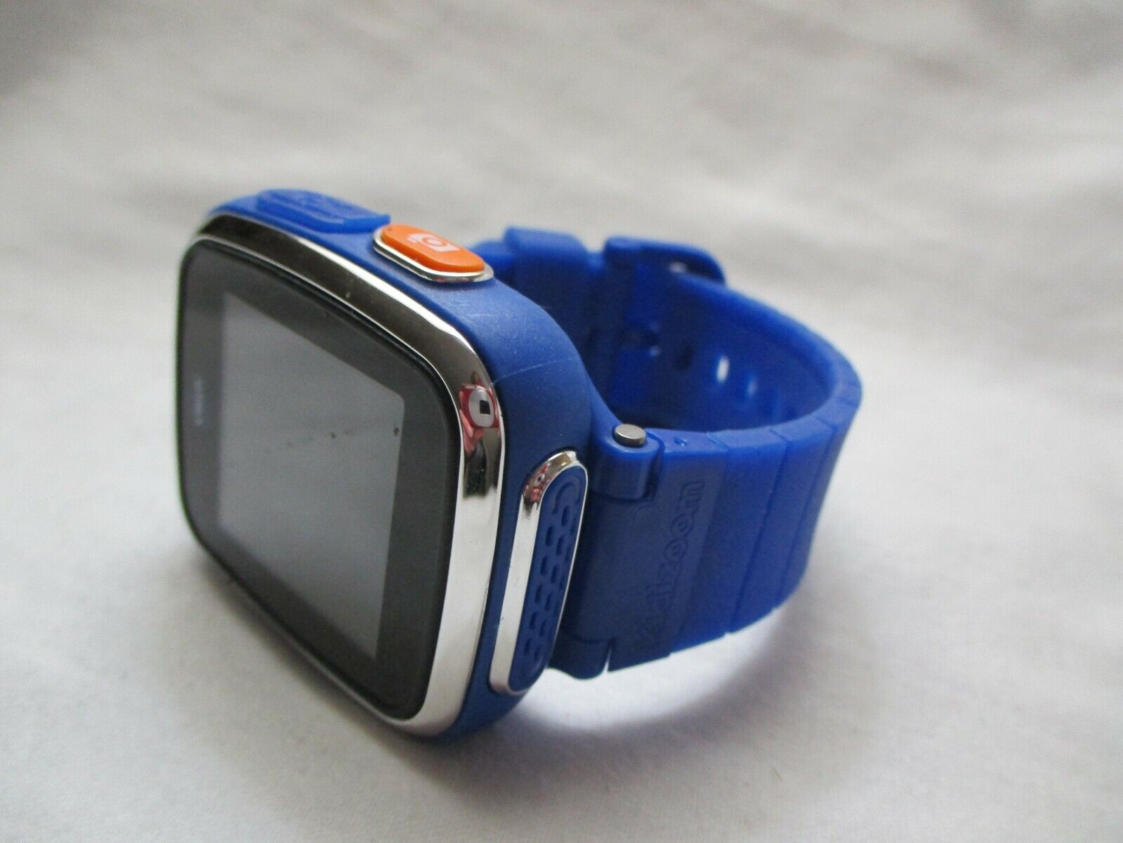 Vtech Digital Smart Wristwatch Blue Buckle Band Silver Tone