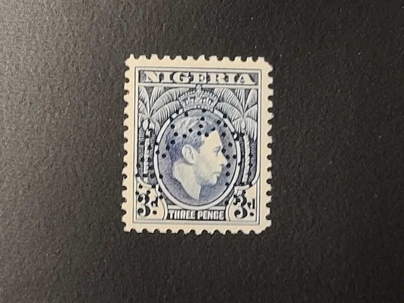 Nigeria Specimen Stamp KGV Three Pence 3d Mint Nice Old Specimen 