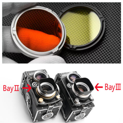 Red dimmer Filter Glass Optical lens For Rolleiflex/Rolleicord Bay I - Picture 3 of 11