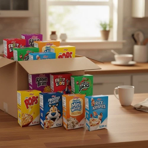 48-Box Breakfast Cereal Assortment – Vegetarian & Dairy-Free Varieties Galore