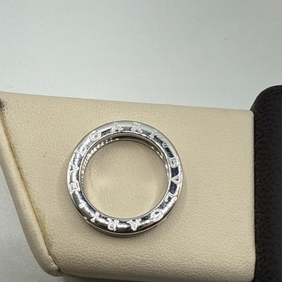 BVLGARI B-zero1 Ring 1 band 18KWG White Gold Used Unisex US size 52