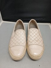 Geox Respiral Womens Sz US 7 Pink Quilted Patent Leather Zipper Slip On Shoes