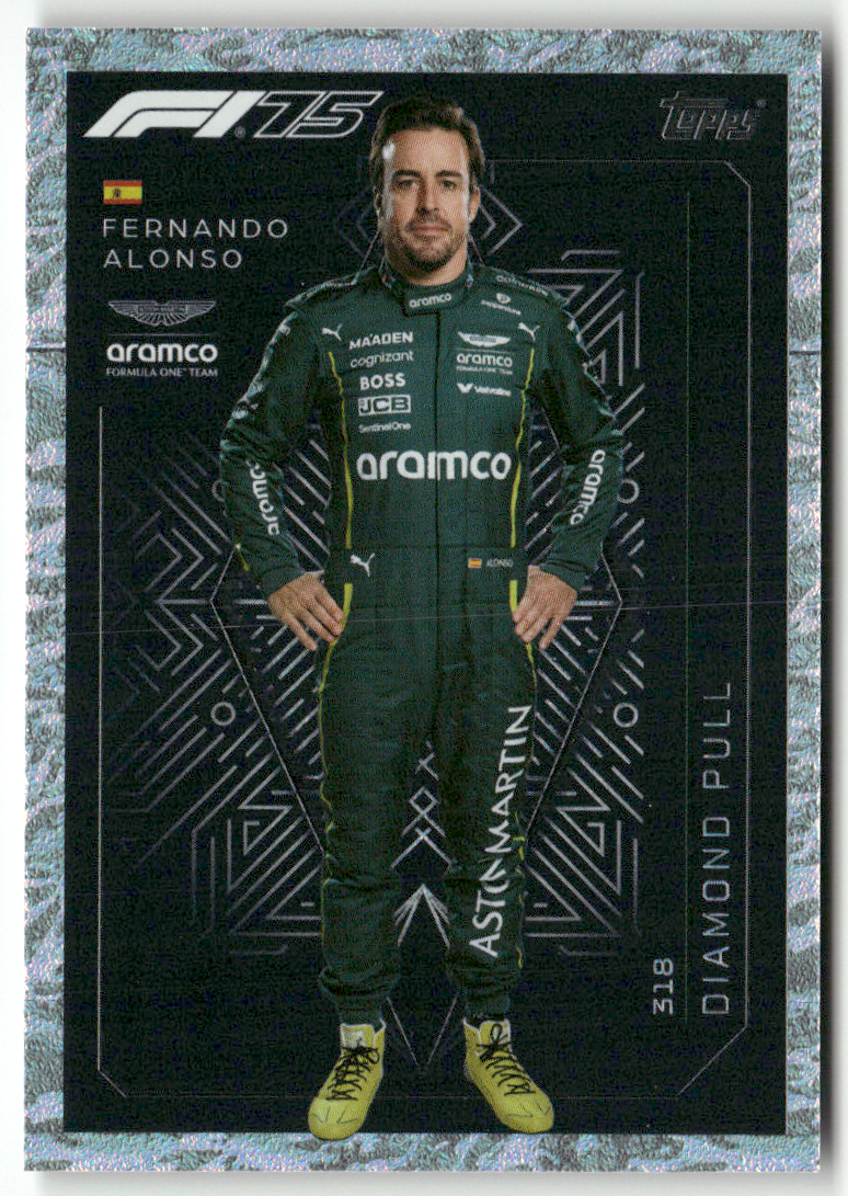 Topps F1 Turbo Attax 2025 Formel 1 No. 318 Fernando Alonso Diamond