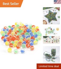Brighten Your Space with 400 pcs 9/16 inch Cat-Eye Glass Marbles for All Ages