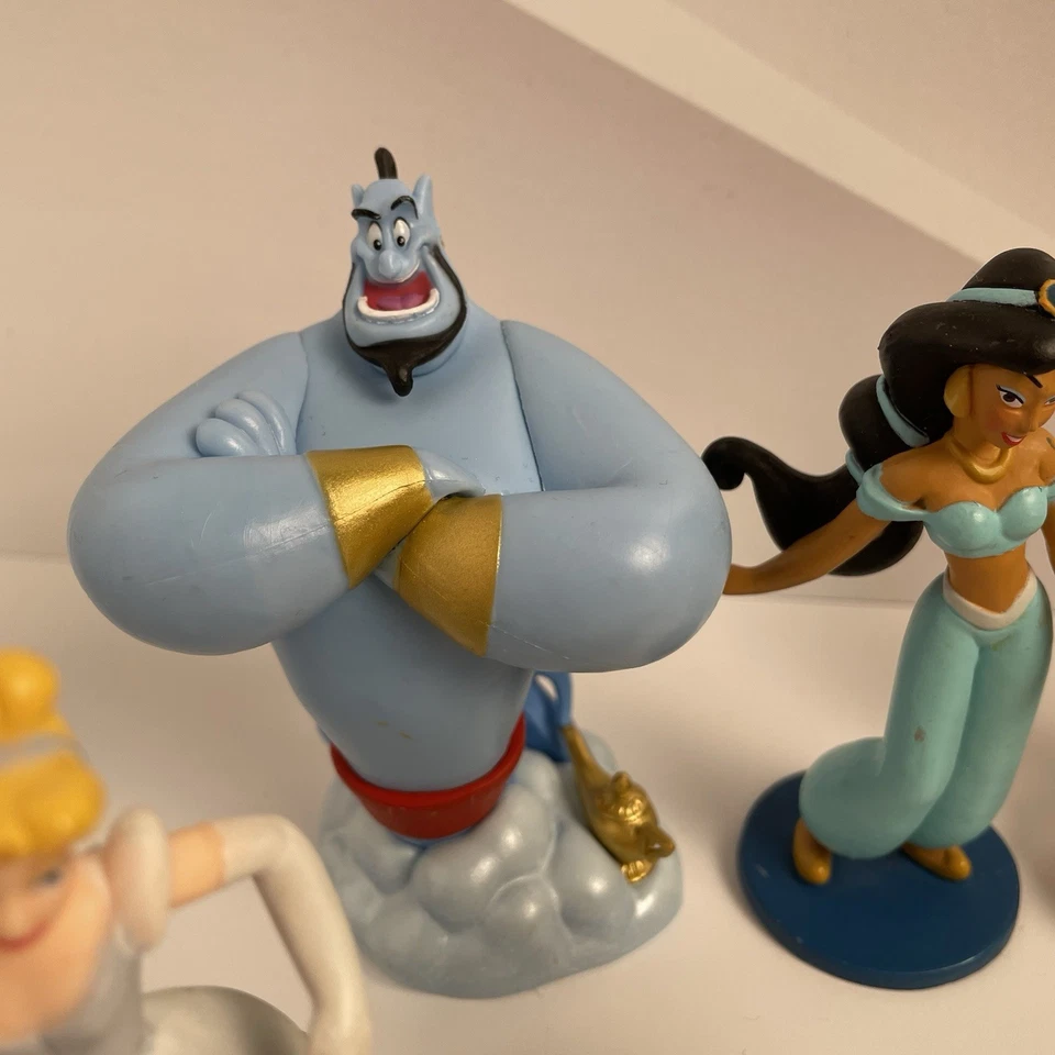 Lot of Assorted Disney Figures Toys Cake Toppers Ariel Cinderella Jasmine Mulan - Image 2 of 4