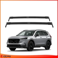 Black Roof Rack Cross Bar Fits 2023 Honda CRV CR-V Luggage Cargo Carrier