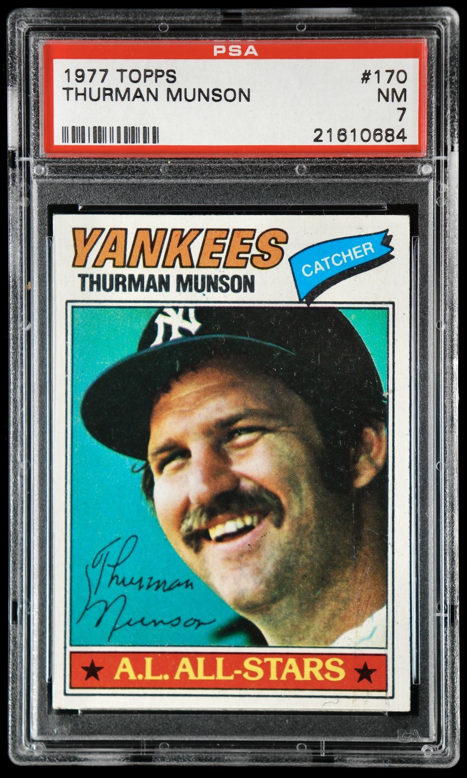 1977 Topps Thurman Munson #170 PSA 7 NM